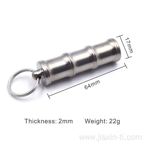 Outdoor Survival Waterproof Pill Box Titanium Capsule